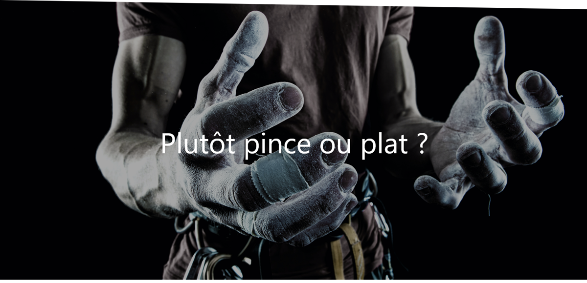 Plutôt pince ou plat ?